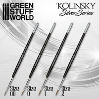 Silver Series Kolinsky Brushes – Professional Miniature Painting Range