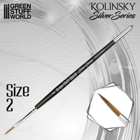Silver Series Kolinsky Brushes – Professional Miniature Painting Range