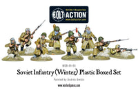 Soviet Winter Infantry weapons set featuring Mosin-Nagant, PPSh-41, DP-28 & more