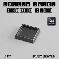 Hollow Bases Range - Wargaming 3d Printed Bases (OBS System)
