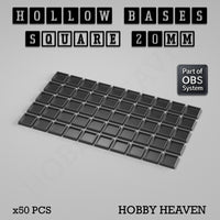 Hollow Bases Range - Wargaming 3d Printed Bases (OBS System)