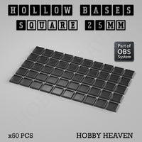 Hollow Bases Range - Wargaming 3d Printed Bases (OBS System)