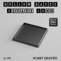 Hollow Bases Range - Wargaming 3d Printed Bases (OBS System)