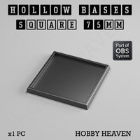 Hollow Bases Range - Wargaming 3d Printed Bases (OBS System)