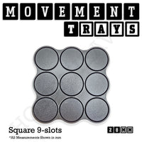 28mm Movement Trays for Tabletop Games | Wargaming | Full Range