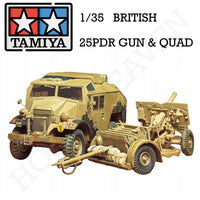 Tamiya 1/35 Scale British 25Pdr Gun & Ford FGT Model Kit 35044 - Hobby Heaven