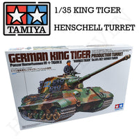 Tamiya 1/35 Scale King Tiger Henschell Turret Tank Model Kit 35164 - Hobby Heaven