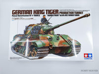 Tamiya 1/35 Scale King Tiger Henschell Turret Tank Model Kit 35164 - Hobby Heaven