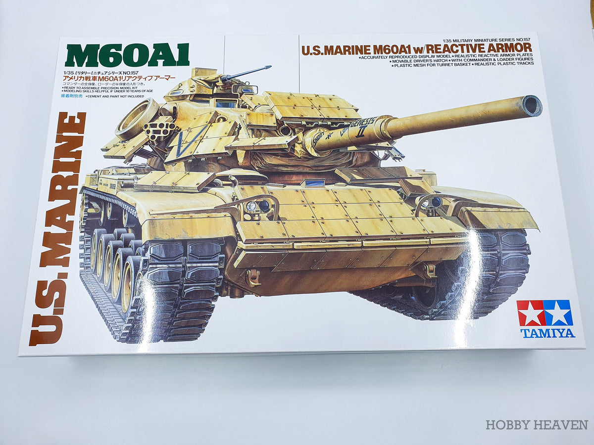 Tamiya 1/35 Scale Us Marine M60A1 Tank Model Kit 35157