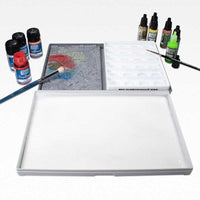 Packaging of Green Stuff World Ultimate Wet Palette XL showing included components