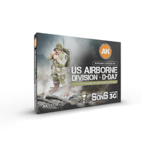 US Airborne Division D-Day Wargame Starter Set 14 Colours And 1 Figure AK11778 - Hobby Heaven