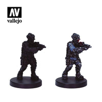 Vallejo Paint Set Lawmen by Cyberpunk Red Exclusive “Sgt. Suou” mini 8 Paints + Miniature VAL72308 - Hobby Heaven
