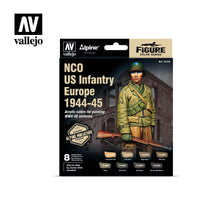 Vallejo Paint Set NCO US Infantry Europe 1944-45 8 Paints VAL70244 - Hobby Heaven