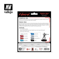 Vallejo Paint Set Trauma Team by Cyberpunk Red Exclusive “Doc Salvage” 8 Paints + Miniature VAL72310 - Hobby Heaven