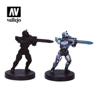 Vallejo Paint Set Trauma Team by Cyberpunk Red Exclusive “Doc Salvage” 8 Paints + Miniature VAL72310 - Hobby Heaven