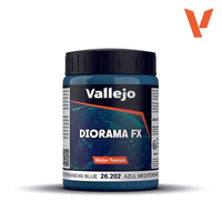 Vallejo Water Effects - Mediterranean Blue 200ml VAL26202 - Hobby Heaven