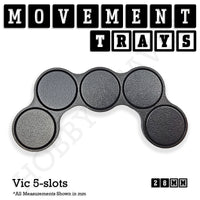 28mm Movement Trays for Tabletop Games | Wargaming | Full Range