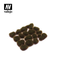 Close-up of Vallejo SC422 Wild Tuft Swamp 12mm, displaying detailed texture and rich color of miniature swamp grass