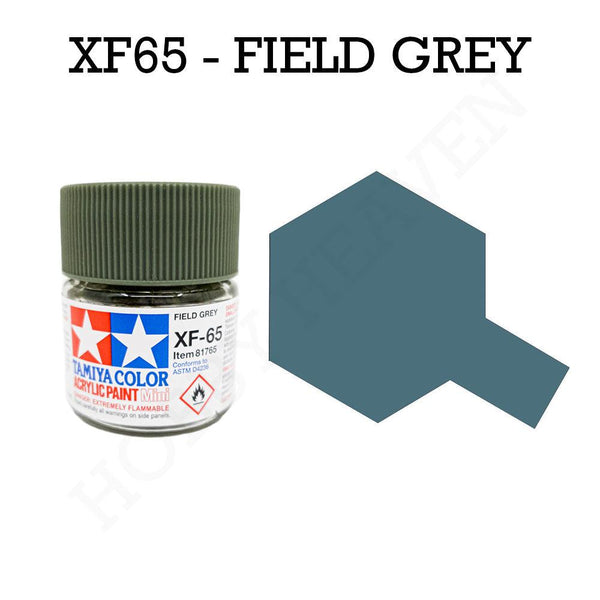 Tamiya Acrylic Mini Xf-65 Field Grey Paint 10ml - Hobby Heaven
