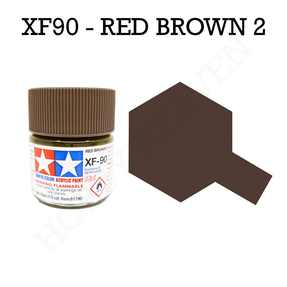 Tamiya Acrylic Mini Xf 90 Red Brown 2 Paint 10ml Hobby Heaven