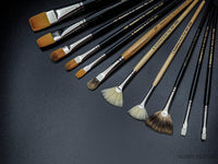 Rosemary & Co Set 45 Landcape All Mediums 16pcs Brushes Set - Hobby Heaven