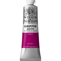 Winsor & Newton Griffin Alkyd Oil Magenta Colour 37ml Tube - Hobby Heaven