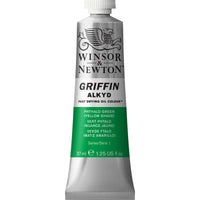 Winsor & Newton Griffin Alkyd Oil Phthalo Green Yellow Colour 37ml Tube - Hobby Heaven