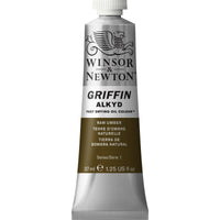 Winsor & Newton Griffin Alkyd Oil Raw Umber Colour 37ml Tube - Hobby Heaven