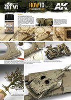 Close-up of AK066 Africa Korps Wash used on details of a German DAK tank, creating realistic weathering and shadow effects.