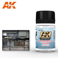 Creating realistic rain streaks and water effects on a model using AK079 Wet Effects Fluid.