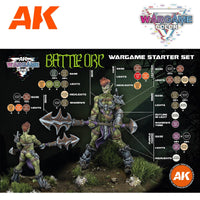 AK Interactive Battle Orc Wargame Starter Paints Set AK11768 - Hobby Heaven