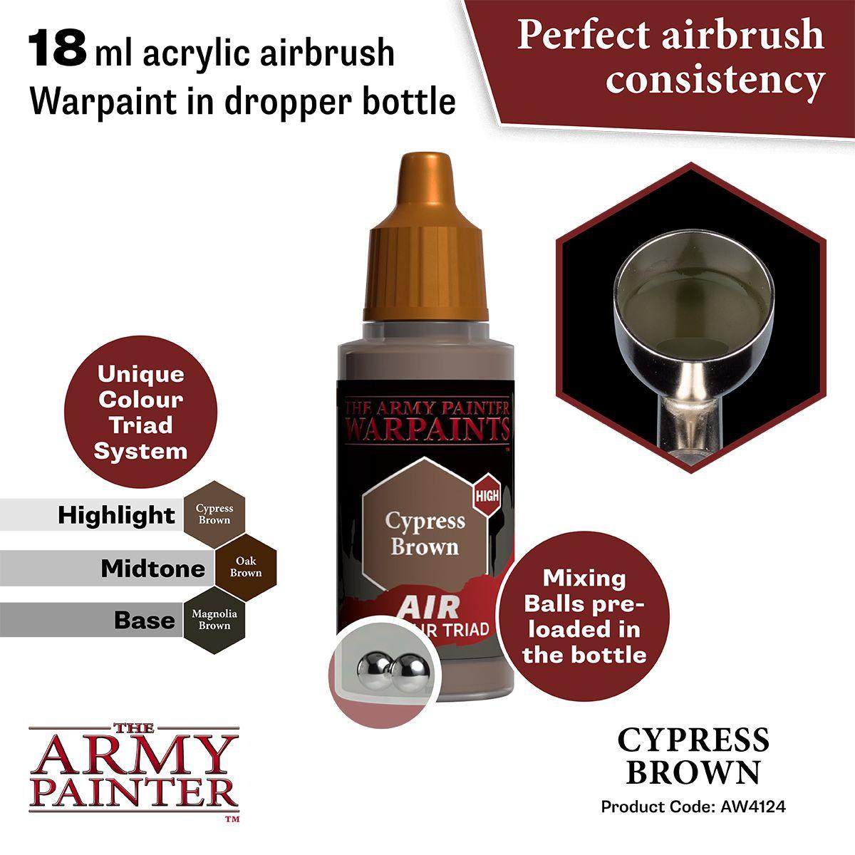 Air Cypress Brown Airbrush Warpaints Army Painter AW4124 Hobby