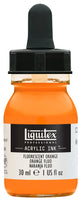 Liquitex Fluorescent Orange Proffesional Ink 30ml - Hobby Heaven