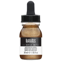 Liquitex Iridescent Rich Bronze Acrylic Ink 30ml - Hobby Heaven
