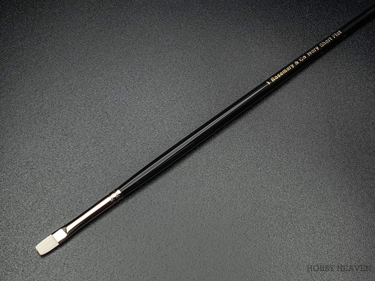 Rosemary & Co Ivory Short Flats Brushes Range Hobby Heaven