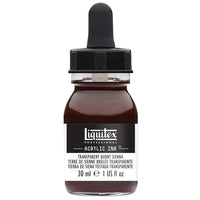 Liquitex Transparent Burnt Sienna Acrylic Ink 30ml - Hobby Heaven