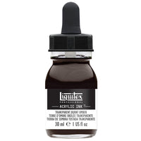 Liquitex Transparent Burnt Umber Acrylic Ink 30ml - Hobby Heaven