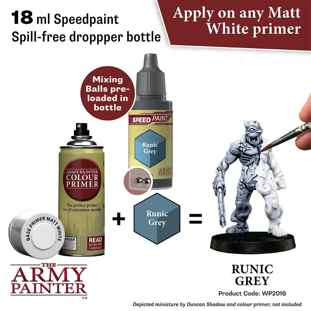 The Army Painter - Miniature Paint Sets - Model Paint Set - 18 Acrylic Paints Kit for Models, 2 Hobby Paint Brushes, Miniature Primer, Quickshade