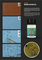 AK Interactive AK088 Worn Effects – Scratch and damage effects after fluid application