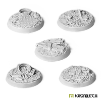 Kromlech Junk City round 32mm (5) set2 KRRB044 - Hobby Heaven