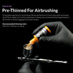 Kaleido RapidAir 12 Primary Airbrush Paint Set + Thinner & Cleaner