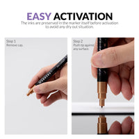 Gaahleri Metallic Paint Marker Set – 10 Colours
