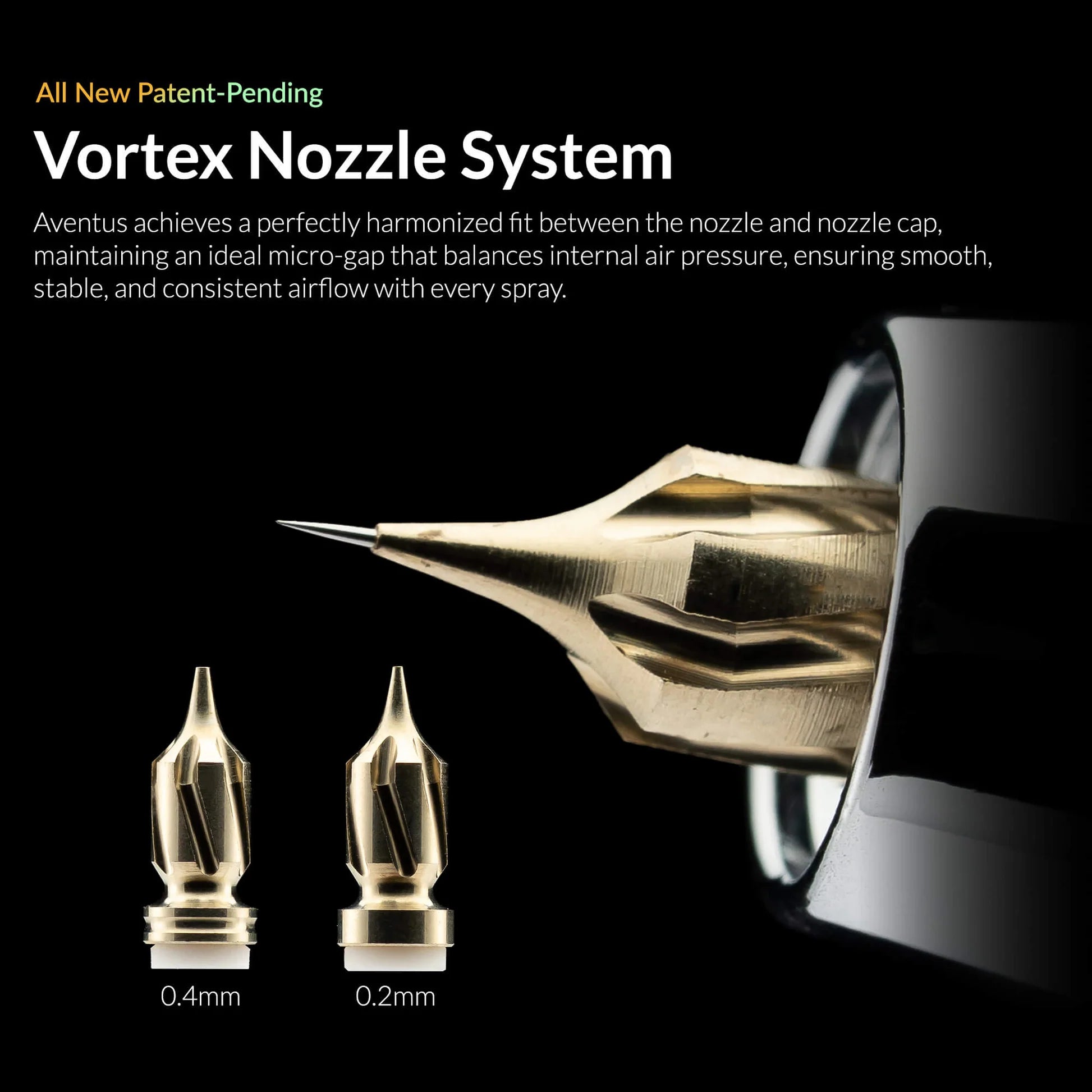 Gaahleri Aventus Verdant Ember Airbrush 0.2/0.4mm Dual Action Gravity Feed