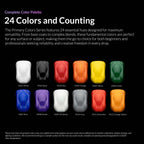 Kaleido RapidAir 12 Primary Airbrush Paint Set + Thinner & Cleaner