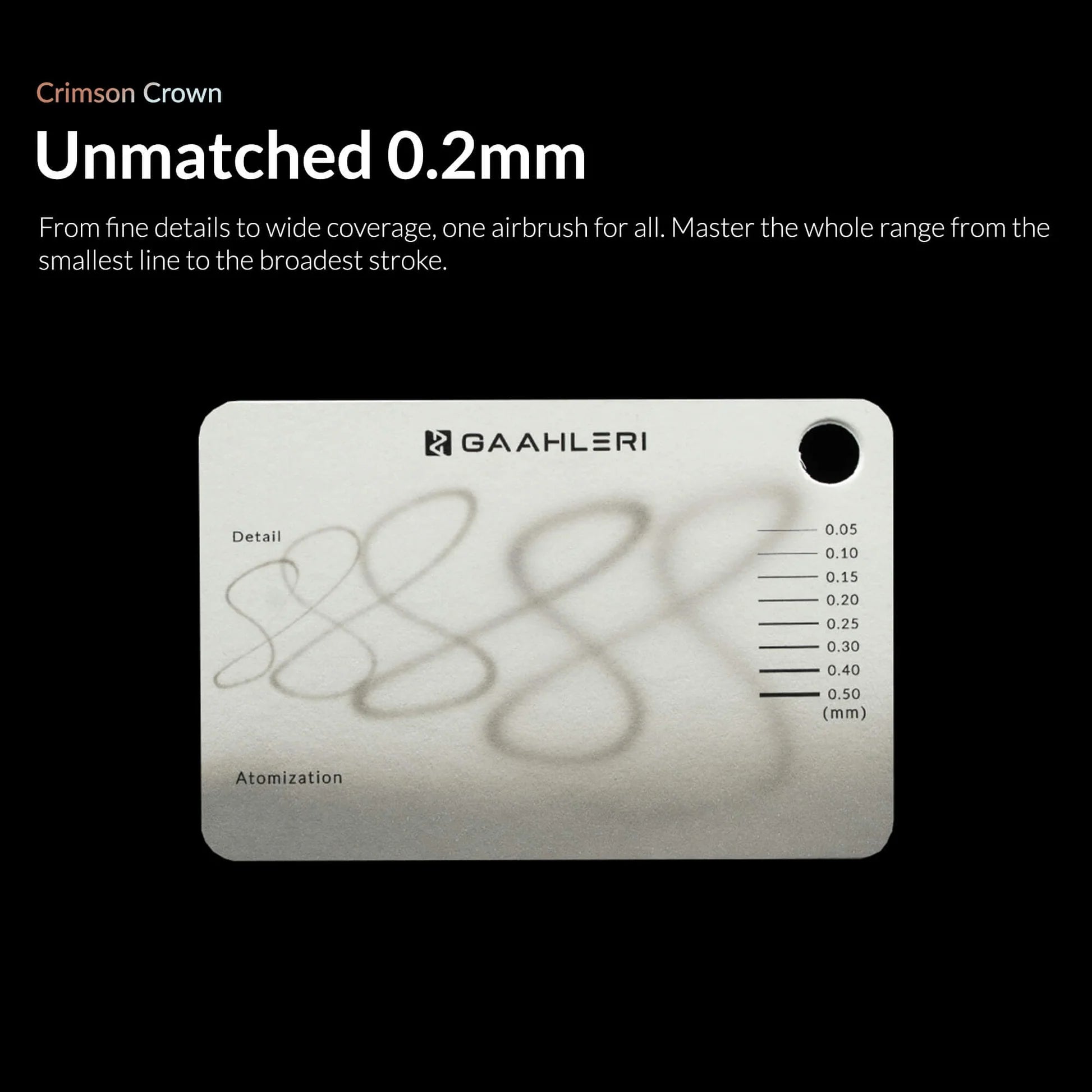 Gaahleri Aventus Crimson Crown — Dual-Action Airbrush 0.2mm & 0.4mm 45770