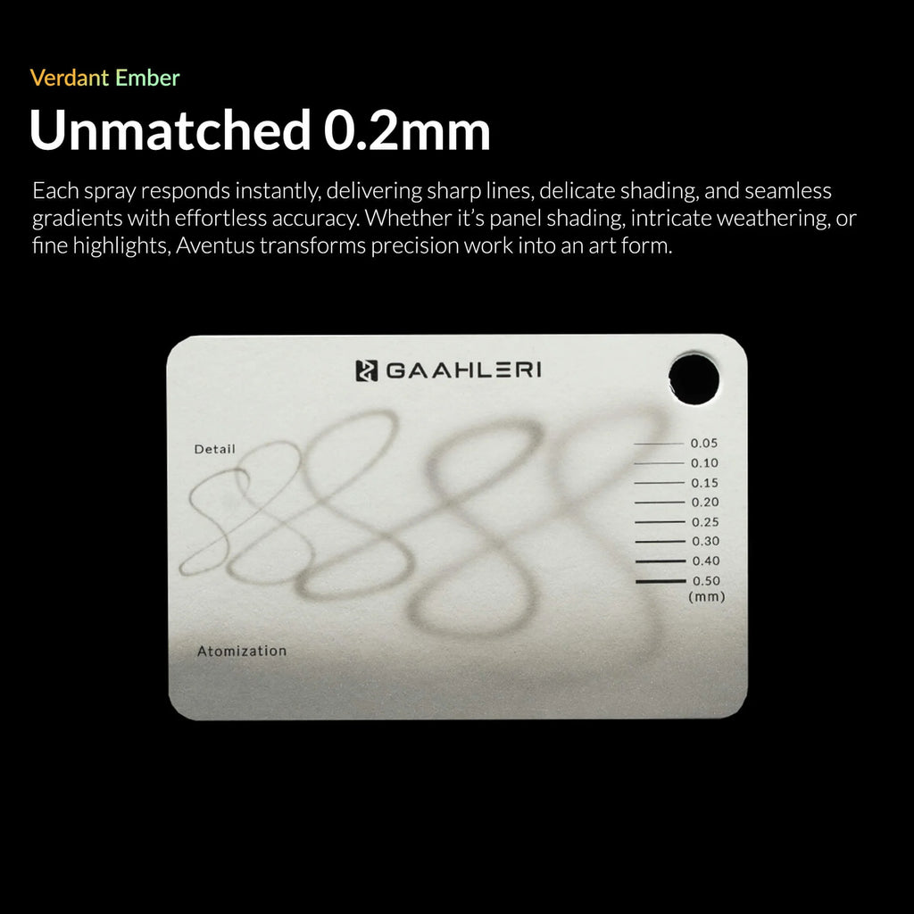 Gaahleri Aventus Verdant Ember Airbrush 0.2/0.4mm Dual Action Gravity Feed