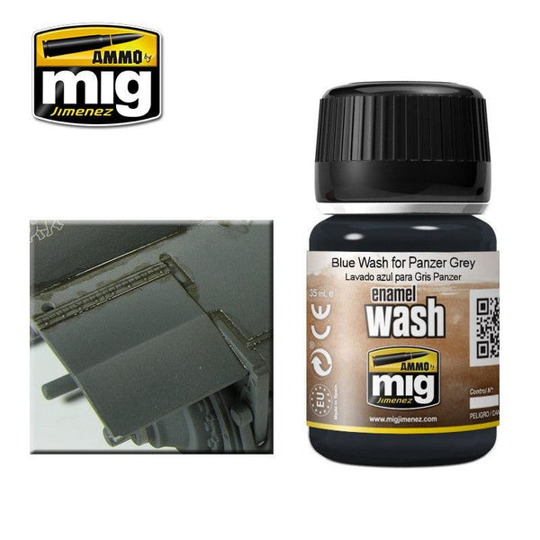 AMMO By MIG Blue WASH for Panzer Grey MIG1006 - Hobby Heaven