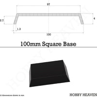 100mm Square Plain Plastic Bases - Hobby HeavenBAS/SQ/100/1BAS/SQ/100/1