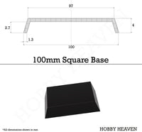 100mm Square Plain Plastic Bases - Hobby Heaven
