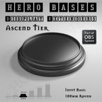 Hero Bases Display Extenders | Round and Ovals | Convert Gaming Bases to Display Bases & Plinths